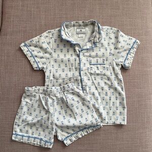 Blue Floral Kids Pajamas